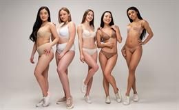 Five women in underwear